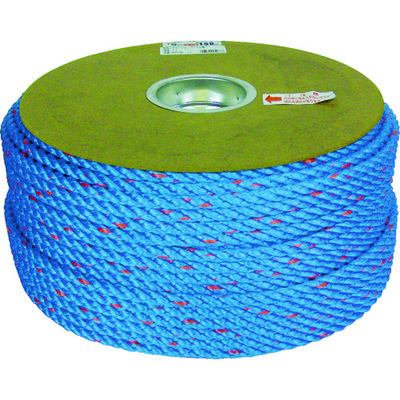 ユタカメイク タストンロープ ブルー ドラム巻 9φ×150m 青 PRVP-52 1巻 754-1431（直送品）
