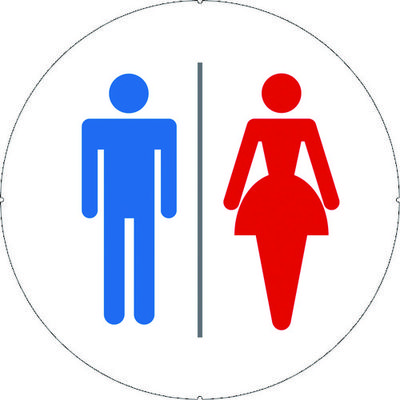 カーボーイ カラープラポールサインキャッププレート トイレ CP37 1枚 756-6760（直送品）