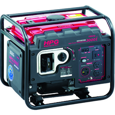 ワキタ MEIHO オープン型インバータガソリン発電機 HPG3000I 1台 496-3857（直送品）
