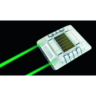 キャットアイ ルミナスアイ・マイティ ソーラー式点滅 片面 緑 LE-260G2 1個 752-0239（直送品）