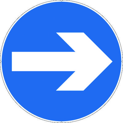 カーボーイ カラープラポールサインキャッププレート 矢印 CP44 1枚 756-6832（直送品）