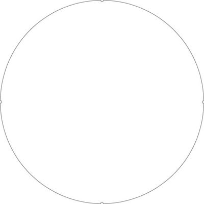 カーボーイ カラープラポールサインキャッププレート 無地 CP45 1枚 756-6841（直送品）