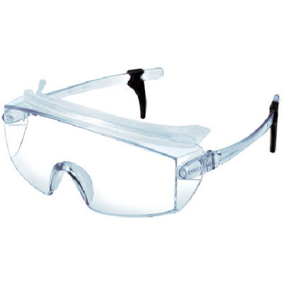 山本光学 YAMAMOTO 一眼型セーフティグラス レンズ色クリア テンプルカラークリア フレーム色ブルー SN-735 CLA 1個（直送品）