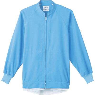 サーヴォ サンペックス クールフリーデ男女兼用長袖ジャンパー サックス 4L CD-620-4L 1着(1枚) 761-6813（直送品）