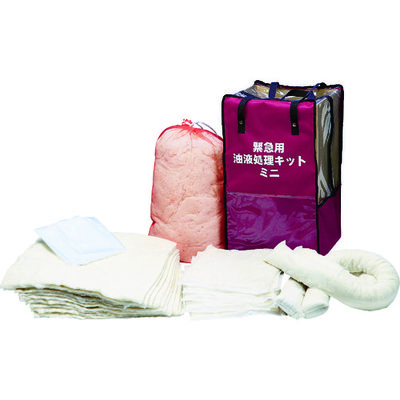 鈴木油脂工業 SYK 油吸着材 オイルキャッチャー 緊急用油液処理キットミニ SO-2746 1セット 754-6645（直送品）