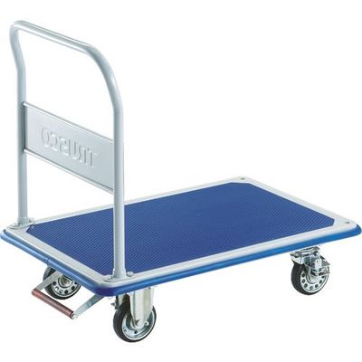 トラスコ中山 TRUSCO プレス製台車 ドンキーカート 固定式915×615 ピン式4輪ストッパー付 302NJKB4 1台（直送品）