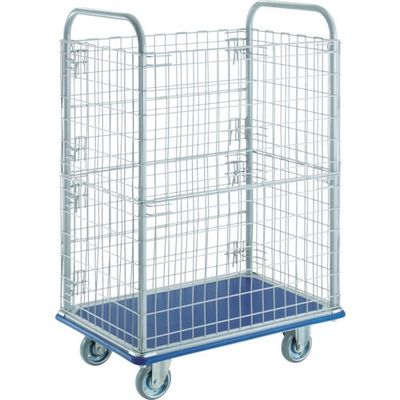 トラスコ中山 TRUSCO プレス製台車 ドンキーカート 金網付2段915×615 307WN 1台 414-5470（直送品）