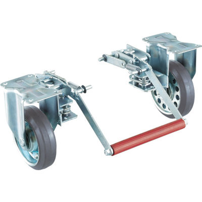 トラスコ中山 TRUSCO プレス製台車 ドンキーカート200番用 ブレーキ固定車輪付 200NKB 1台 414-5135（直送品）