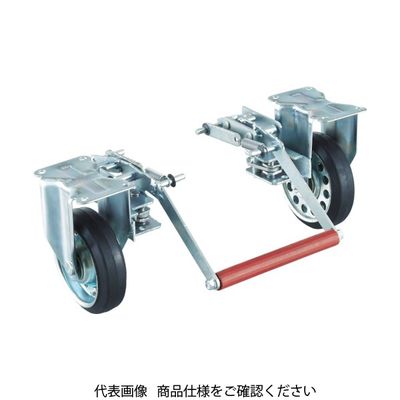 トラスコ中山 TRUSCO プレス製台車 ドンキーカート500番用 ブレーキ固定車輪付 500NKB 1台 414-5577（直送品）