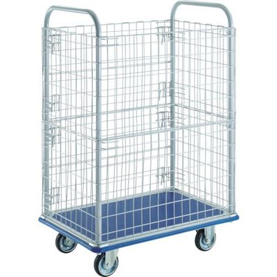 トラスコ中山 TRUSCO プレス製台車 ドンキーカート 金網付2段1225×775 507WN 1台 414-5666（直送品）