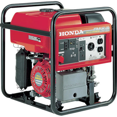 ホンダパワープロダクツジャパン HONDA サイクロコンバーター搭載発電機 2.3kVA(交流/直流) EM23K1JN 1台（直送品） - アスクル