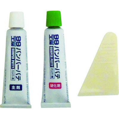 ソフト99コーポレーション ソフト99 車輌用補修剤 バンパーパテ ホワイト&ナチュラル 09011 1セット(1パック) 754-3859（直送品）