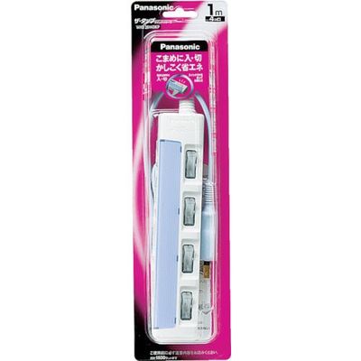 パナソニック Panasonic ザ・タップスイッチ 3コ口 1mコード付 WHS2613DKP 1個 762-2724（直送品）