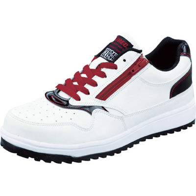 ジーベック XEBEC ZIPアップ耐滑セフティシューズ 85118 ホワイト 27.0CM 85118-32-270 1足（直送品）