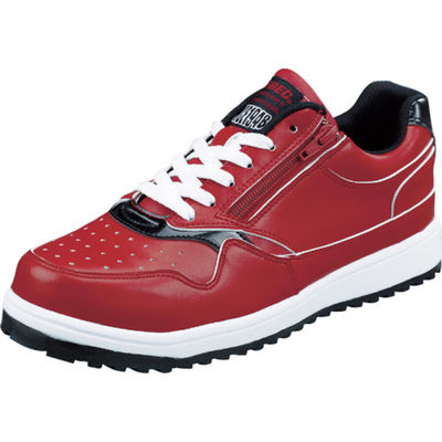 ジーベック XEBEC ZIPアップ耐滑セフティシューズ 85118 レッド 26.5CM 85118-71-265 1足 752-8485（直送品）