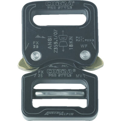 AUSTRIALPIN ALPIN COBRAプロスタイルANSI バックル 25MM ブラック VF FX25KVF 1個（直送品）