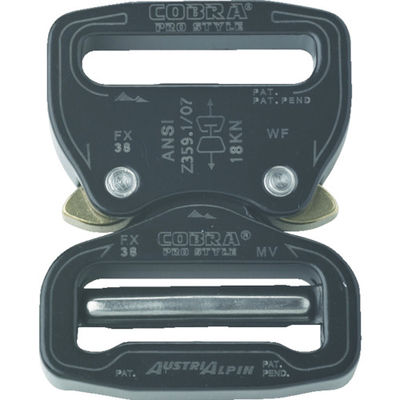 AUSTRIALPIN ALPIN COBRAプロスタイルANSI バックル 38MM ブラック VF FX38KVF 1個（直送品）