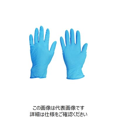 アンセル 耐薬品ニトリル使い捨て手袋 タッチエヌタフ NO92ー670 L (100枚入) NO92-670-L 1箱(100枚)（直送品）
