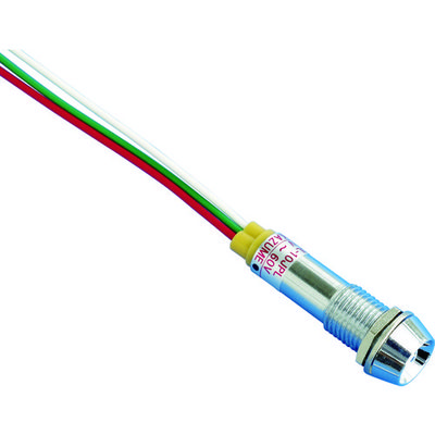 坂詰製作所 サカズメ 2色(赤・緑)点灯LED表示灯 2DULー10JPL Φ10 2DUL-10JPL-DC5V-60V-RG/C 1個（直送品）