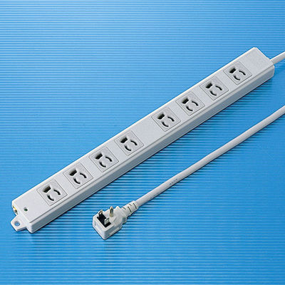 延長コード 電源タップ 5m 3P（ピン） 8個口 マグネット ライトグレー TAP-K8L-5 サンワサプライ 1個（直送品）