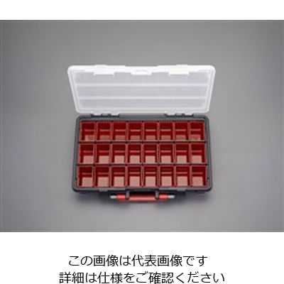 エスコ（esco） 447x293x 85mm パーツケース（トレー付） 1セット（2