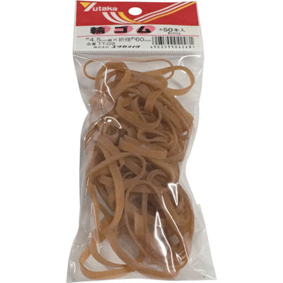 ユタカメイク ゴム 輪ゴム 4.5mm×60mm(50本) TT-09 1袋 754-1708（直送品）