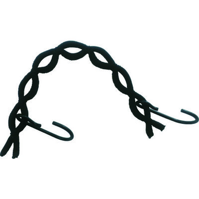 ユタカメイク ゴム スパイダーゴム 25cm ブラック ST02 1本(1袋) 754-1538（直送品）