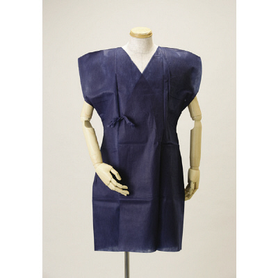 小津産業 検査着(紐タイプ(袖なし)/105cm) 86512600 1箱(100枚入) 23-3722-01（直送品）