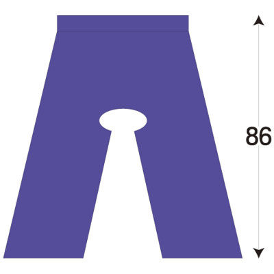 バイリーンクリエイト 検査用パンツ(穴あき/58cm) IP-130 1箱(100枚入) 07-3095-03（直送品）
