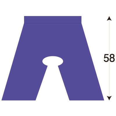 バイリーンクリエイト 検査用パンツ(穴あき/86cm) IP-150 1箱(100枚入) 07-3095-02（直送品）