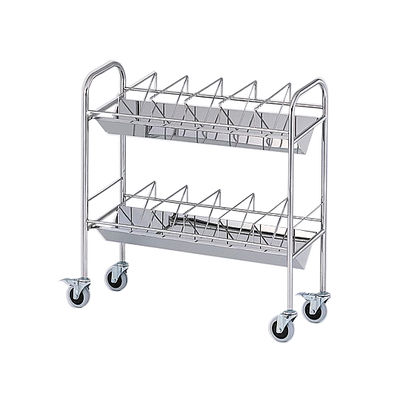 アズワン カルテワゴン(平板タイプ) 970×320×1010mm 60F 1台 8-7482-03（直送品）