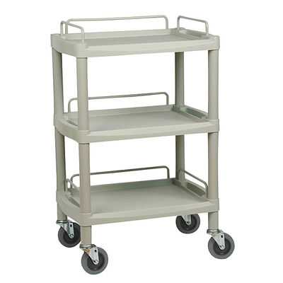 松吉医科器械 クラシックカート 3段 グレー Y-101F 1台 23-5301-00（直送品）