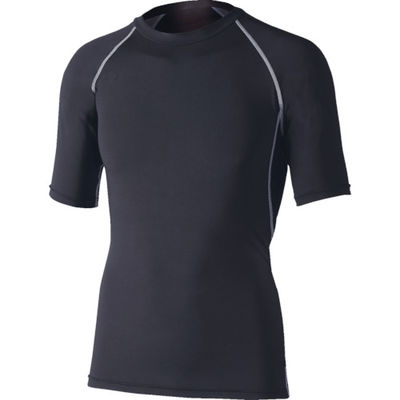 おたふく手袋 おたふく 冷感・消臭パワーストレッチ半袖クルーネックシャツ ブラック S JW-628-BK-S 1着 818-4521（直送品）