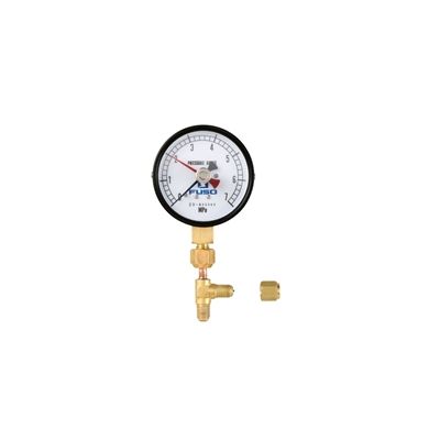 AーGas Japan 75Φ置針式圧力計たて型チーズアダプタ付 FS-850D 1式