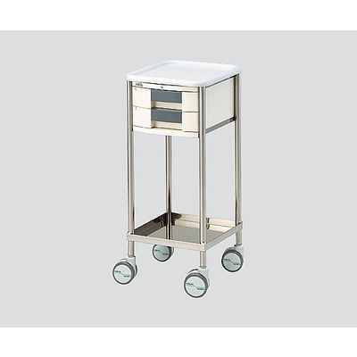 アズワン ナビスメイトワゴン A4引出し黒タイプ 補助天板無し 364×398×867mm NM-A404H 1台 0-7920-02（直送品）