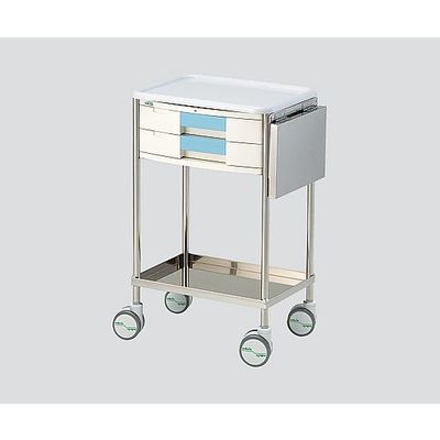 アズワン ナビスメイトワゴン A3引出し青タイプ 補助天板付 543×398×867mm NM-A304HST 1台 0-7921-01（直送品）