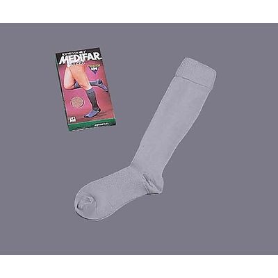 日本衛材 メディファー (圧迫用ハイソックス) 25~27.5cm/グレー NE-727 1セット(2足) 0-5077-03（直送品）