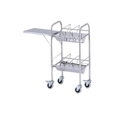 アズワン カルテワゴン(平板タイプ) 540×328×1010mm 補助板付 30F-S 1台 8-7483-01（直送品）