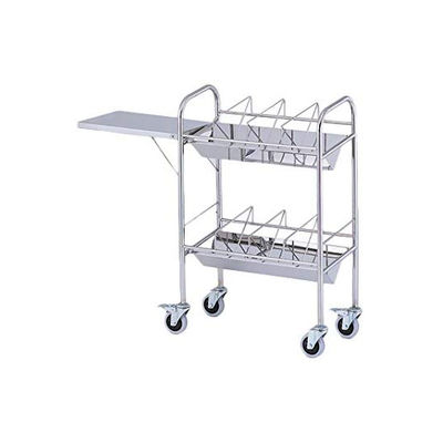 アズワン カルテワゴン(平板タイプ) 670×328×1010mm 補助板付 40F-S 1台 8-7483-02（直送品）