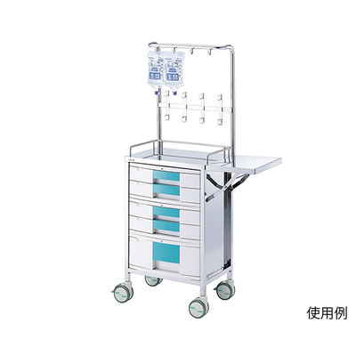 アズワン コンパクト点滴処置車 526×368×1557mm KTS-SK 1台 0-7891-01（直送品）