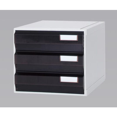 サカセ化学工業 カセッター A3タイプ(引出3段)アンバー HA3-003 1個 0-2450-02（直送品）