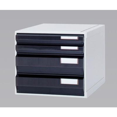 サカセ化学工業 カセッター A3タイプ(引出4段)アンバー HA3-007 1個 0-2454-02（直送品）