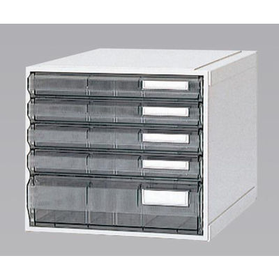 サカセ化学工業 カセッター A3タイプ(引出5段)クリアー HA3-008 1個 0-2455-01（直送品）