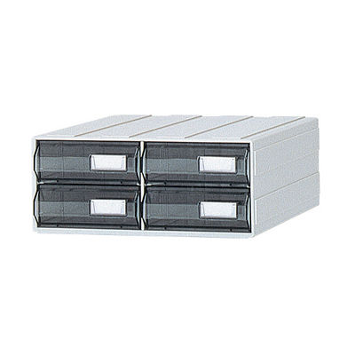 サカセ化学工業 カセッター B5タイプ(引出4マス)クリアー HB5-004 1個 0-2482-01（直送品）