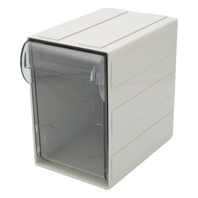 カセッター(チップケース) A5サイズ以下(W125×D192×H186mm)前傾1段 クリアー HA5-N41 1セット(2個)（直送品）