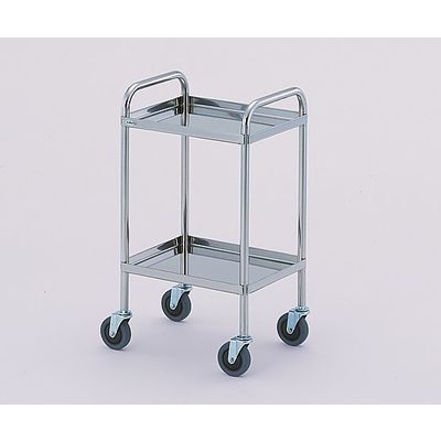 アズワン とっても静かな枠付き回診車(引出無) (2段) 603×453×800mm TS6045WB 1台 0-7976-05（直送品）