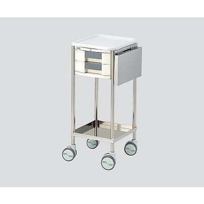 アズワン ナビスメイトワゴン A4引出し黒タイプ 補助天板付 364×398×867mm NM-A404HST 1台 0-7921-02（直送品）