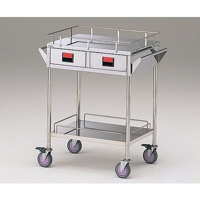 アズワン カラフルカート 2段ー赤 600×450×855mm K2S-R 1台 0-3441-01（直送品）