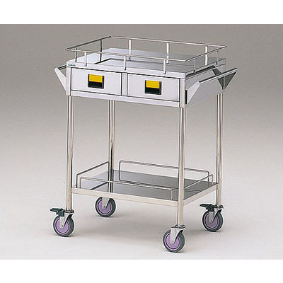 アズワン カラフルカート 2段ー黄 750×450×855mm K2W-Y 1台 0-3441-07（直送品）