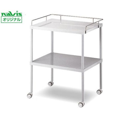 アズワン 器械卓子(三方手摺) 766×450×846mm 314B 1台 0-217-04（直送品）